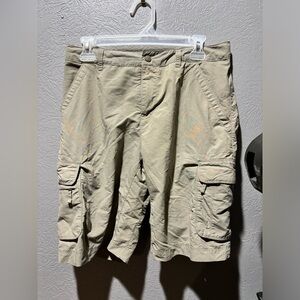 REI khaki womens Cargo Shorts size 6